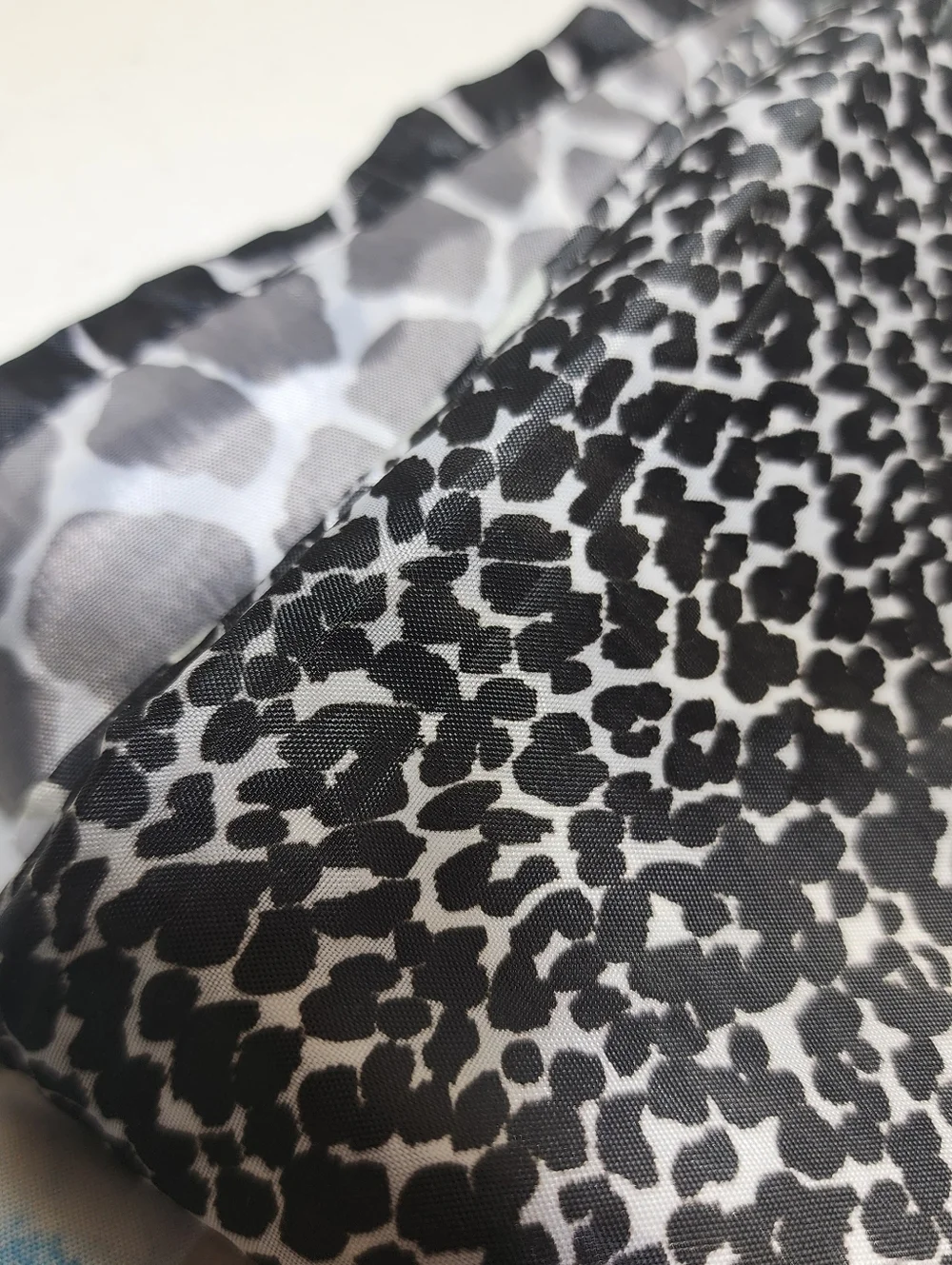 Shower Curtain Black and White Animal Print New